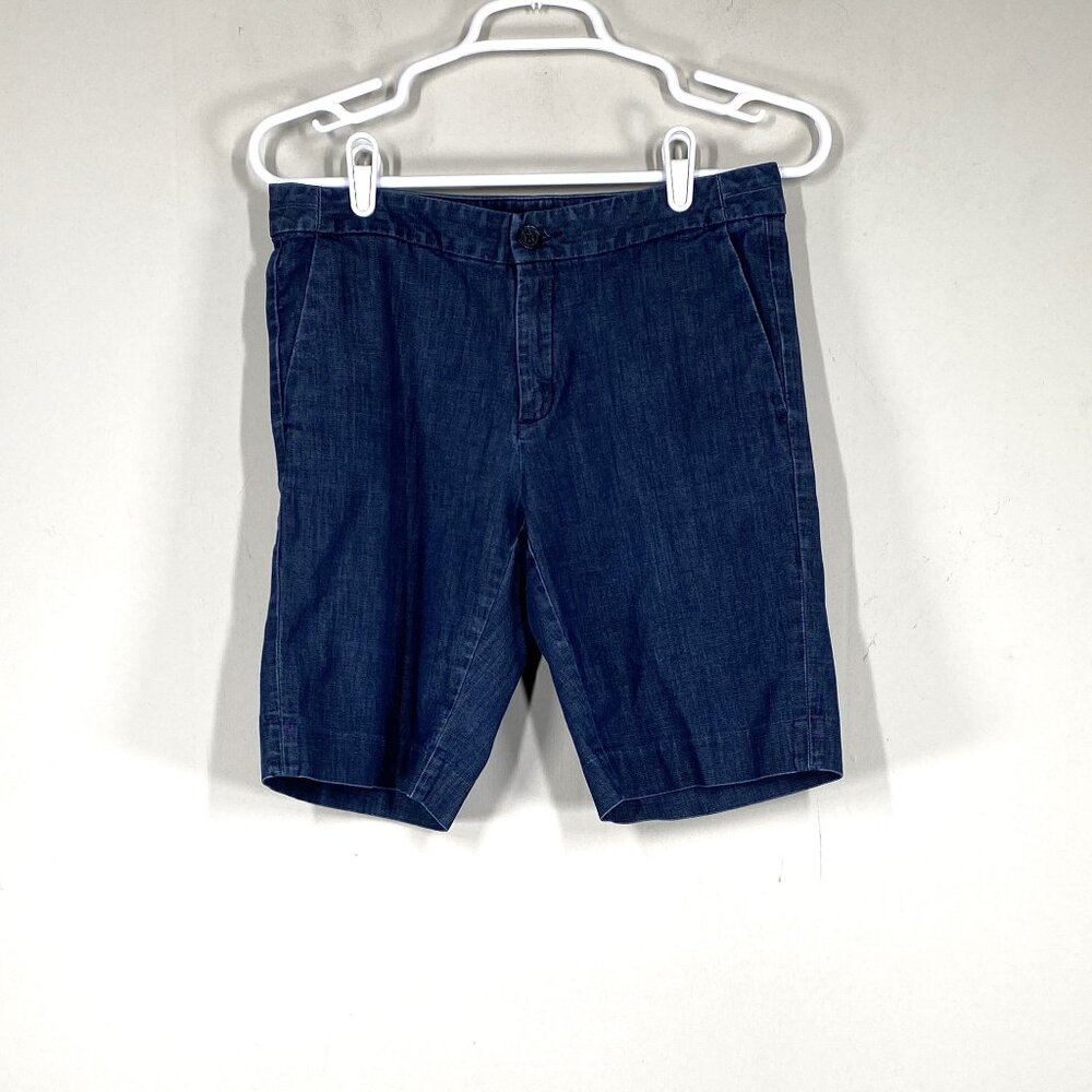 Banana Republic HAMPTON FIT Denim Jean Shorts Women's 27 Mid Rise Blue Casual
